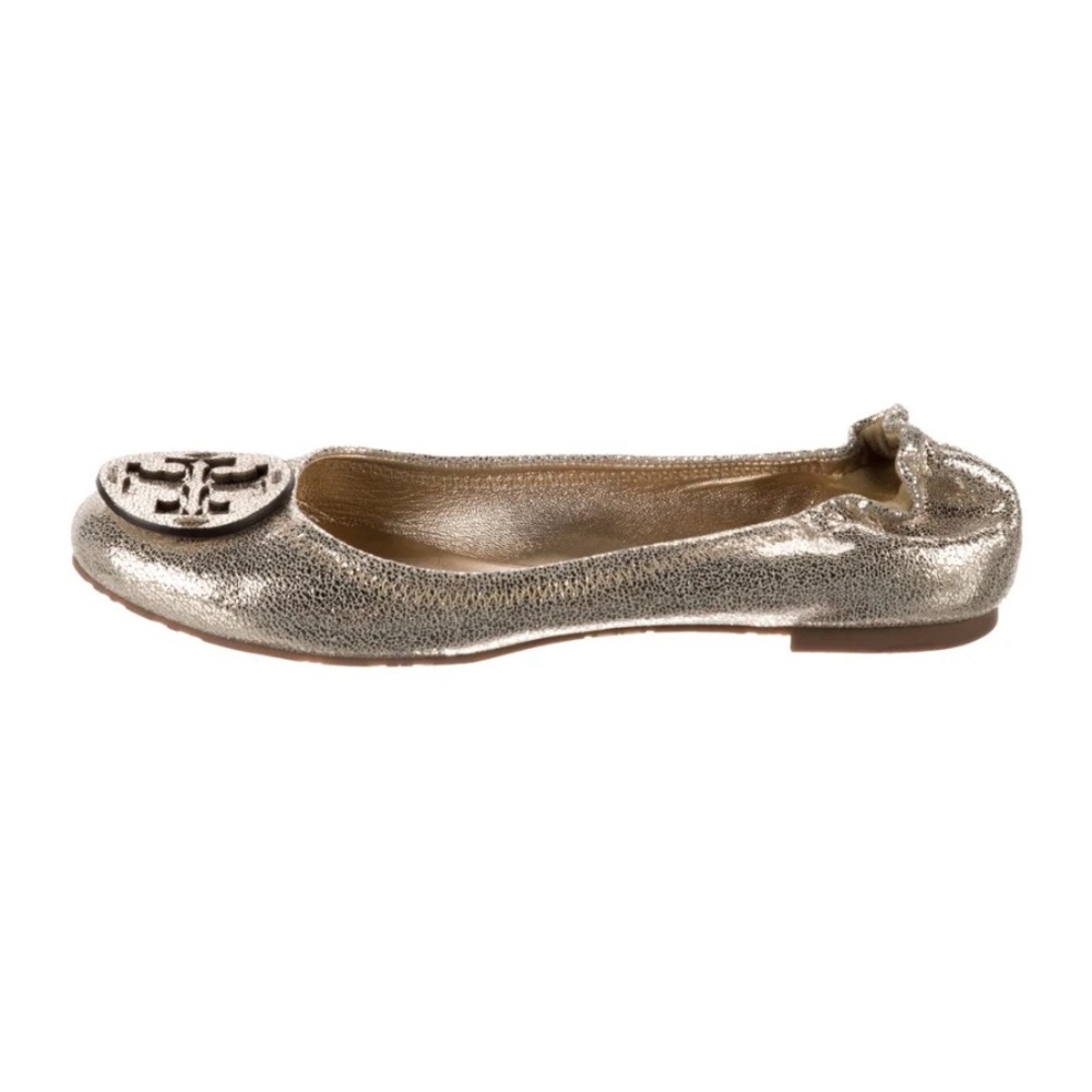 Tory Burch Silver Loafers